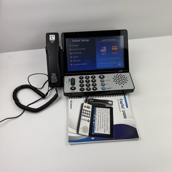 Captel 2400I Ultratec Captioned Hearing Impaired Touch Screen Telephone - Picture 1 of 7